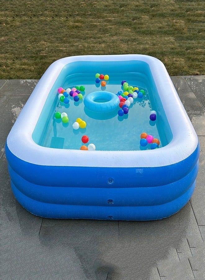 250X140X52CM Inflatable Pool for Kids Large Family Swimming Pools for Backyard Garden Home Lawn Indoor Outdoor - Image 2