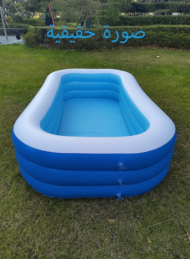 250X140X52CM Inflatable Pool for Kids Large Family Swimming Pools for Backyard Garden Home Lawn Indoor Outdoor - Image 4
