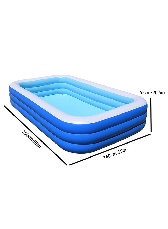 250X140X52CM Inflatable Pool for Kids Large Family Swimming Pools for Backyard Garden Home Lawn Indoor Outdoor - Image 5