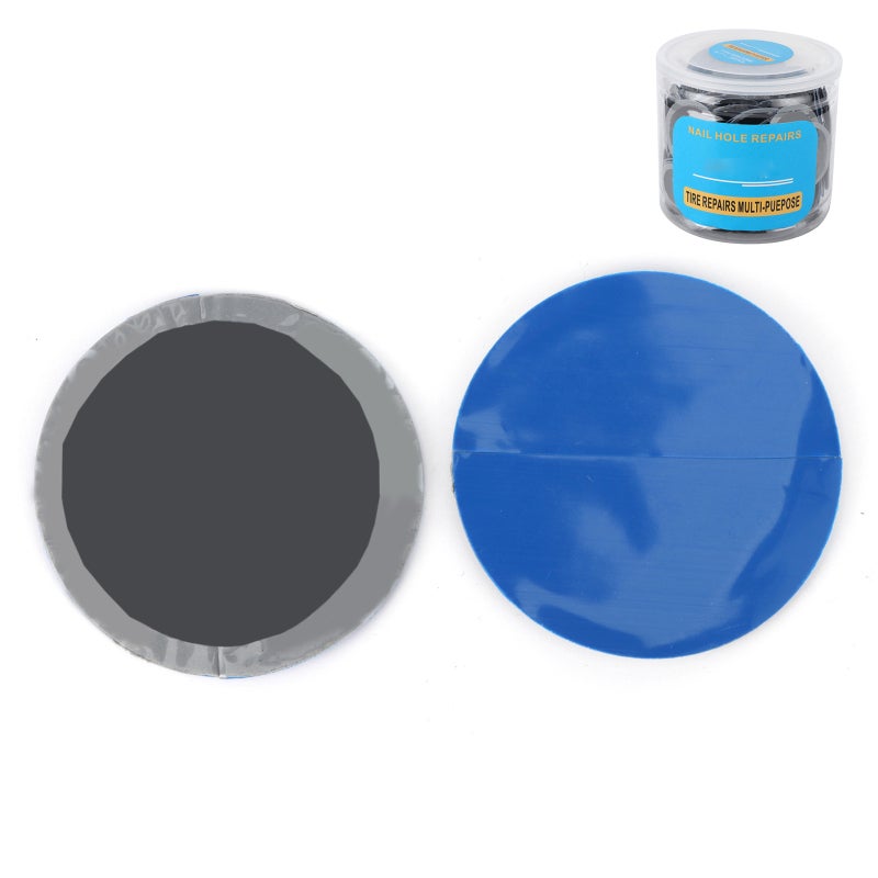 Tire Repair Patch 42mm Premium Rubber - Durable High Temperature Resistant Tubeless Tyre Patch for Car Motorcycle Emergency Puncture Repair - Image 1