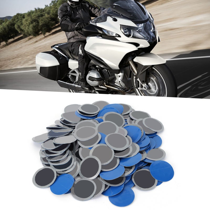 Tire Repair Patch 42mm Premium Rubber - Durable High Temperature Resistant Tubeless Tyre Patch for Car Motorcycle Emergency Puncture Repair - Image 4