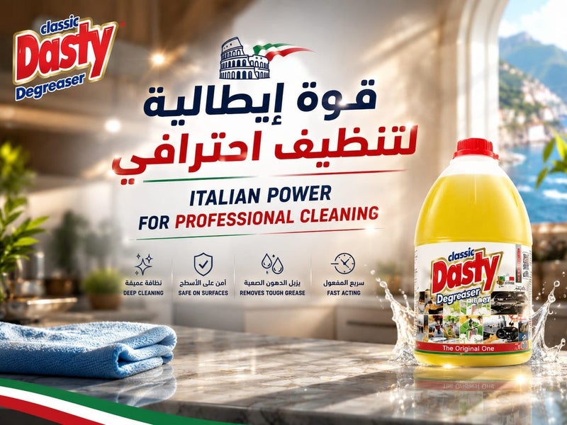 Dasty Multi-Purpose Lemon Degreaser Cleaner 5L – Powerful Italian Formula for Kitchens, Ovens, Grills & Cars – More Than 100 Uses - Image 3