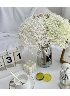 Huitich Artificial Flower Decor for Home, Parties, and Weddings Beige  - Image 5