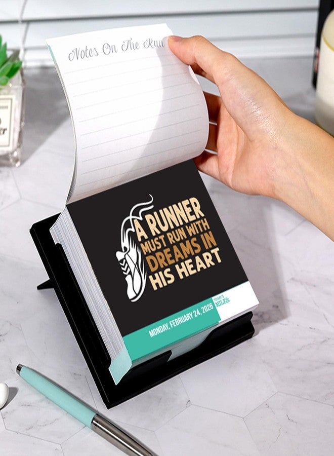 Feteulo 2026 Desk Calendar - Motivational Calendar, 5’’×6’’, Running Gear, Daily Calendar for Runners, Jan 2026 - Dec 2026, Inspirational Desk Calendar 2026, Daily Running Quote - Image 3