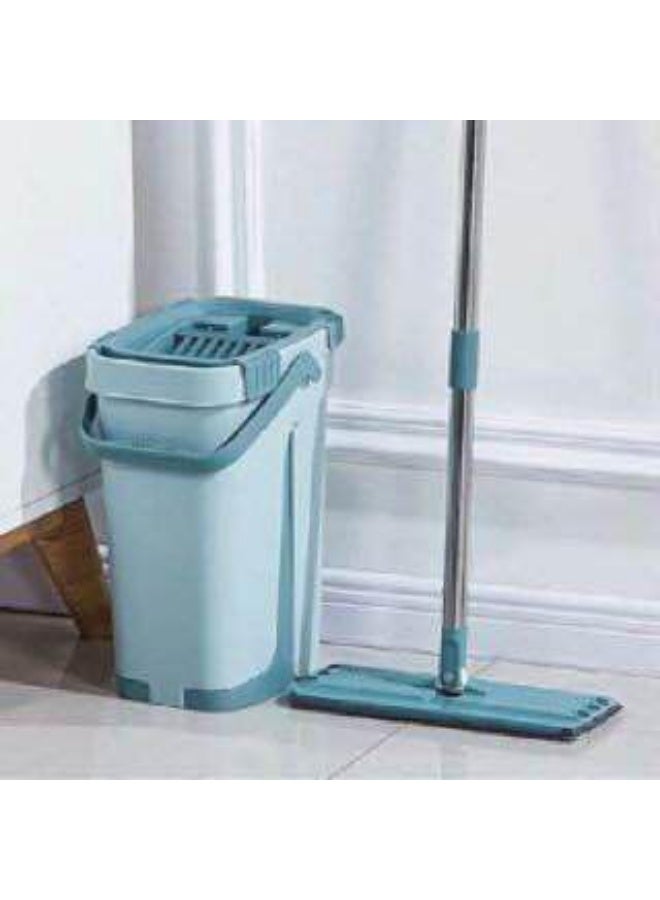 Modern Design Flat Mop - Powerful Arm, 180° Rotation, Dual Drain System & Microfiber Refill J - Image 5