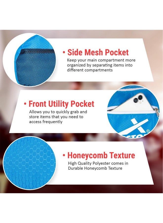 Vector X Attacker Polyester Gym Bag|Shoulder Bag|Sports Bag|Sports & Travel Bag|Duffle Bags for Men & Women|Exercise and Fitness|Blue| Capacity - 20 Liter - Image 5