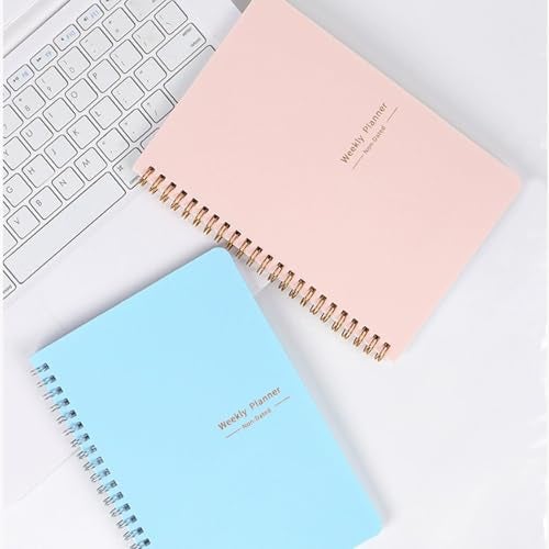Aosemili Undated Weekly Planner, A5 Personal Goals Journal Non Dated Weekly Planner to Do List Notebook with Goal Habit Tracker Organizer, Cute Undated Week Planners with Spiral Binding for Kids School Work - Image 4