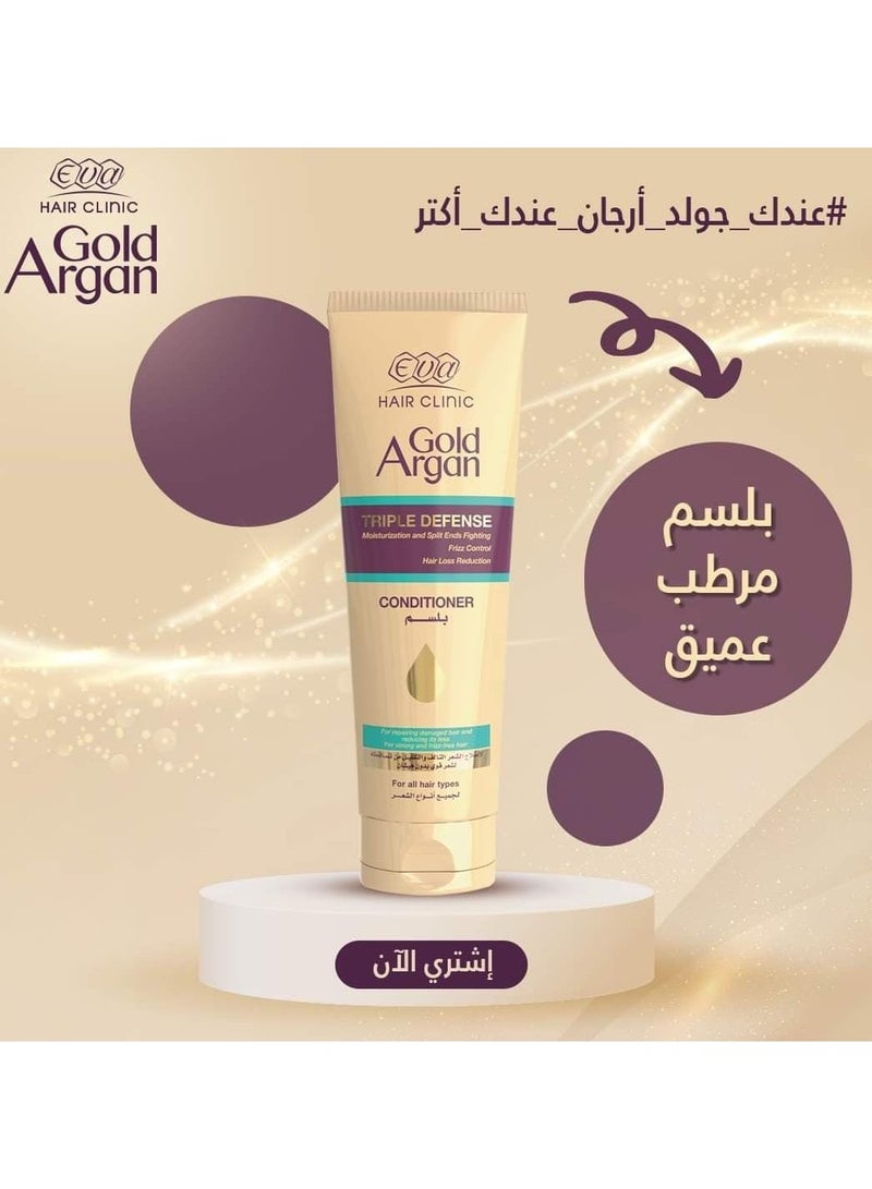 Eva Hair Conditioner With Gold Argan - 230 Ml - Image 3