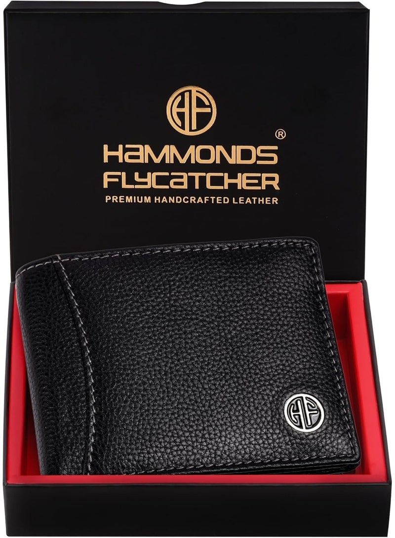 HAMMONDS FLYCATCHER RFID Protected Bi-Fold Wallet for Men Leather Original, Mens Wallet, Leather Wallets for Men, Stylish Purse with 6 Card Slots, 3 ID Slot, Coin Pocket, Gift for Mens - Image 1