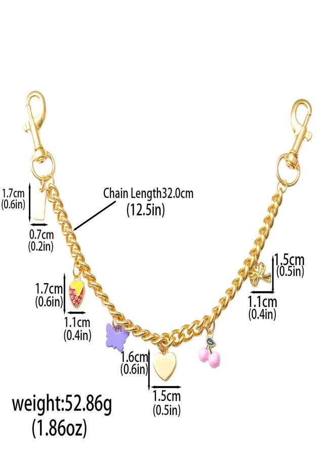 SORGERLY Bag Purse Charm Chain for Handbags - Gold Key Chain Accessories - Cute Keychain Gifts for Women, Medium, Metal - Image 5