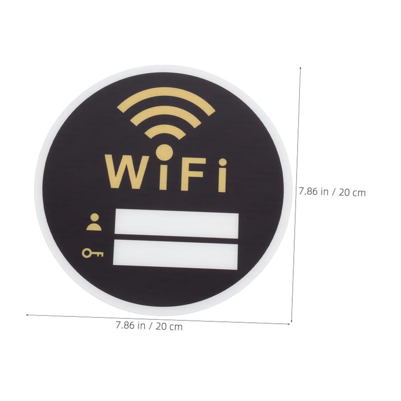 Modern Acrylic Wifi Password Sign Wall Sticker For Home And Hotel Decoration - Image 3