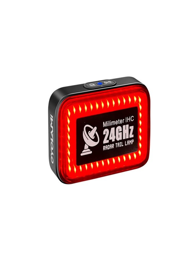 Cyclami Bike Tail Light Radar, CYCLAMI Smart Brake Warning Radar, Auto Light, Rear Taillight with Visual Alerts for Approaching Vehicles - Image 1