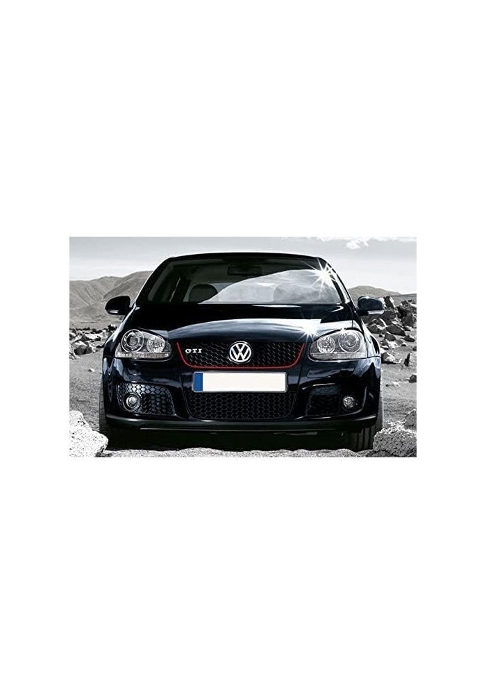 TX Racing Hex Mesh Honeycomb Style Fog Light Grille with Air Vent Intake for 2006-2009 Golf GTI MK5 / Jetta GLI MK5 - Image 2
