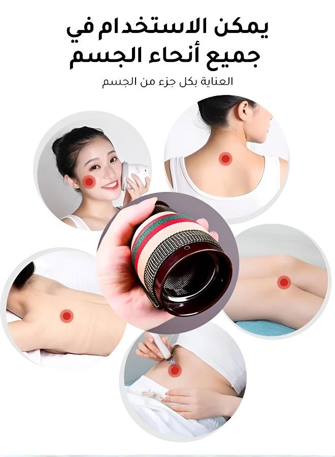 Double-Layer Insulated Ceramic Moxibustion Cup Portable Moxa Burner with Scraping Feature - Image 3