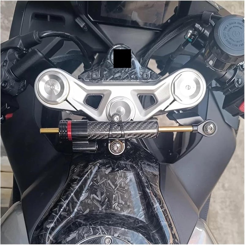 قوس مثبت مثبط توجيه دراجة نارية أسود مزدوج الأنبوب لـ CFMOTO 450SR 2023 2024 - Image 5