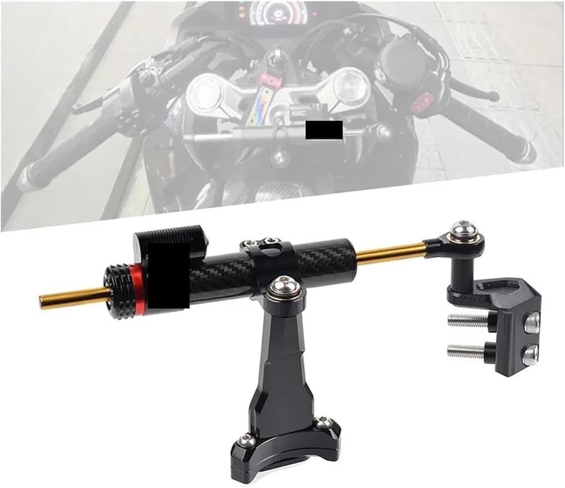 قوس مثبت مثبط توجيه دراجة نارية أسود مزدوج الأنبوب لـ CFMOTO 450SR 2023 2024 - Image 3