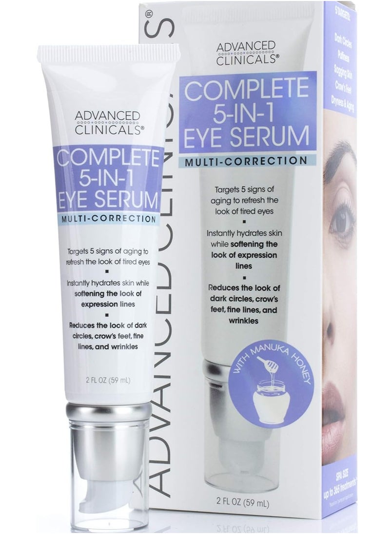 Advanced Clinicals 5-in-1 Anti-Aging Eye Serum 59ml