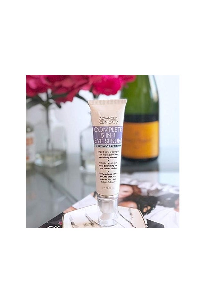 Advanced Clinicals 5-in-1 Anti-Aging Eye Serum 59ml