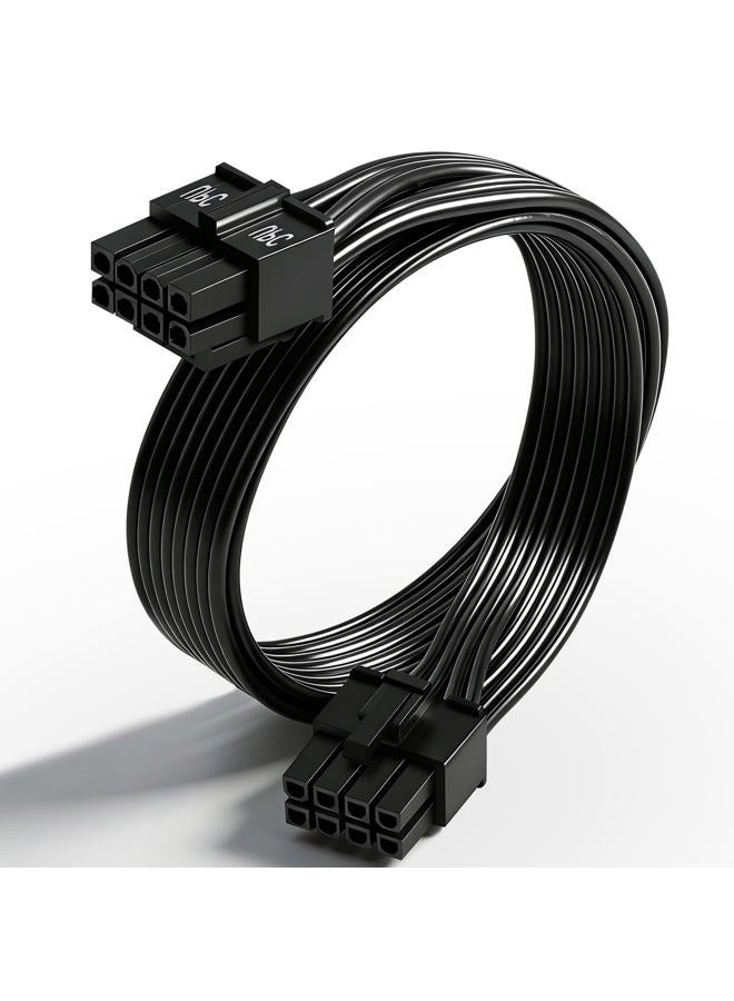 COMeap CPU 8 Pin Male to CPU 8 Pin (4+4 Detachable) Male EPS-12V Motherboard Power Adapter Cable for Corsair Modular Power Supply 25-inch(63cm) - Image 1