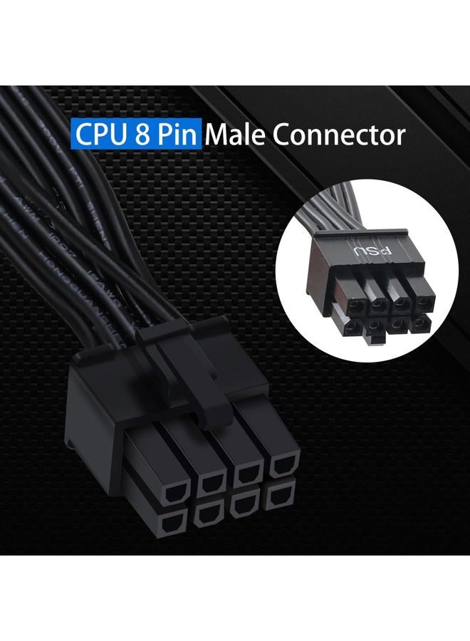 COMeap CPU 8 Pin Male to CPU 8 Pin (4+4 Detachable) Male EPS-12V Motherboard Power Adapter Cable for Corsair Modular Power Supply 25-inch(63cm) - Image 3
