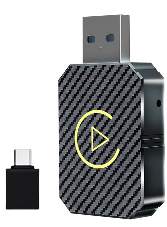 Wireless Bluetooth Carplay Adapter, 2 in 1 Wireless Carplay Adapter, Mini Edition Wireless Adapter for Android Auto, Compatible with Cars with AA and Carplay, USB C/A Cables - Image 5