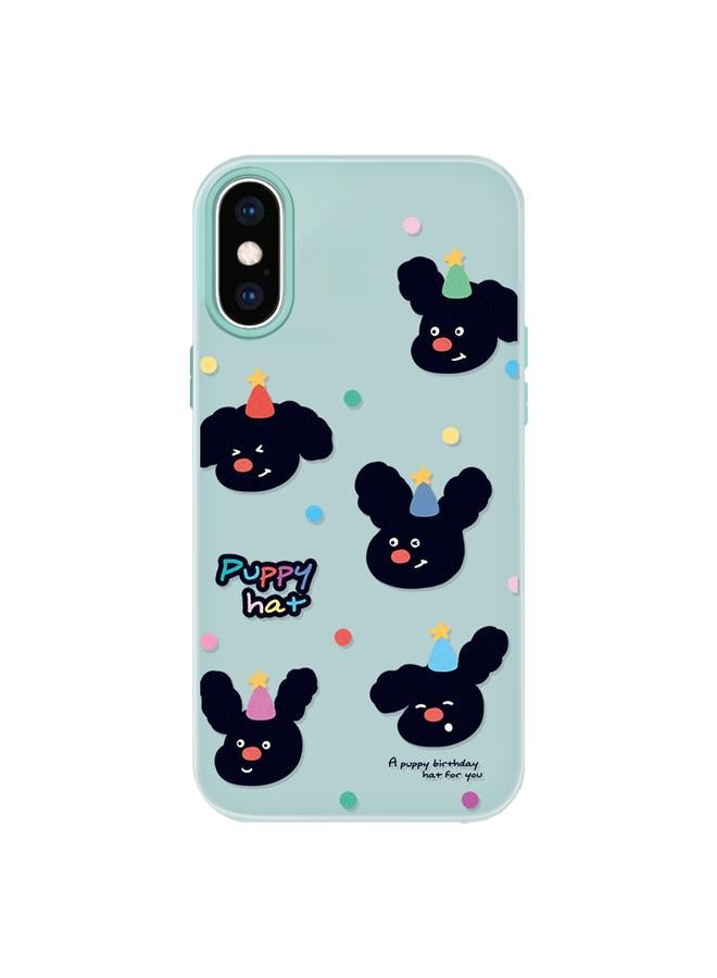 اس-توب جراب لهاتف iPhone X / XS جراب هاتف هجين من مادة TPU بملمس الجلد - Image 1