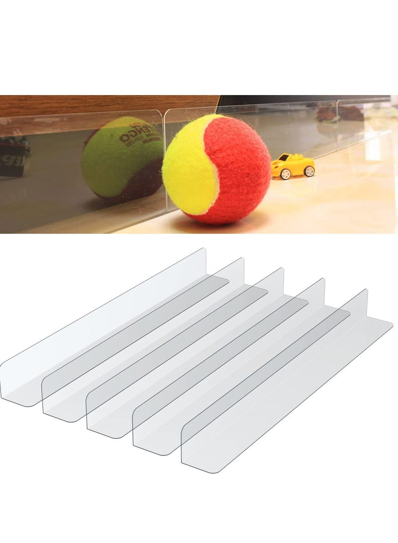 SYOSI 5 Pack Under Bed Blocker for Pets, Gap Bumper Couch Stop Dogs and Cats Safety PVC Adjustable Clear Toy Sofa Barrier Blocking with Strong Adhesive - Image 1