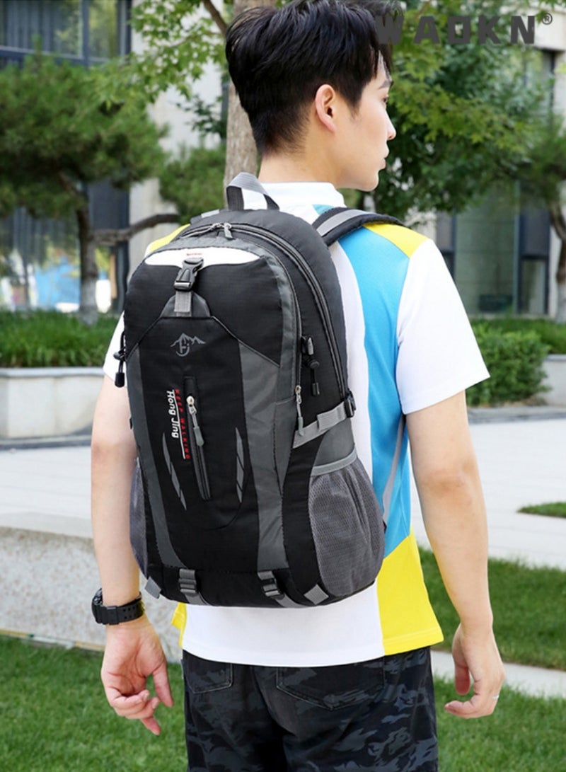 WAOKN 40 Litre Travel Backpack Laptop Backpack for Men and Women Casual Bag for Regular Travelling, Trekking & Hiking,Water-Repellant Camping Backpack for Hiking Cycling Camping Travel Sports Climbing - Image 4