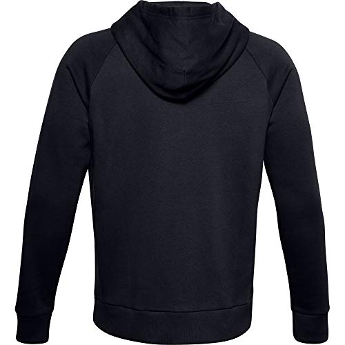 Under Armour Men's UA Rival Fleece Full Zip Hoodie , Black (001)/Onyx White , Small - Image 5