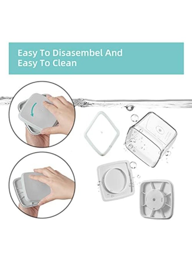 أنكو عبوات تخزين طعام Ankou الفاخرة المحكمة الإغلاق Qt Pop Up Food Formula مع أغطية، خالية من مادة BPA، قابلة للتكديس بزر واحد للقهوة والشاي والسكر البني والحبوب، عبوة من 3 قطع، سعة (1200 مل × 1 + 2000 مل × 1 + 3300 مل × 1) - Image 2