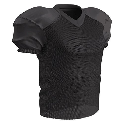 Champro Time Out Polyester Practice Football Jersey, Black, Adult X-Large - Image 1