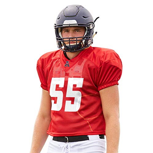 Champro Time Out Polyester Practice Football Jersey, Black, Adult X-Large - Image 4