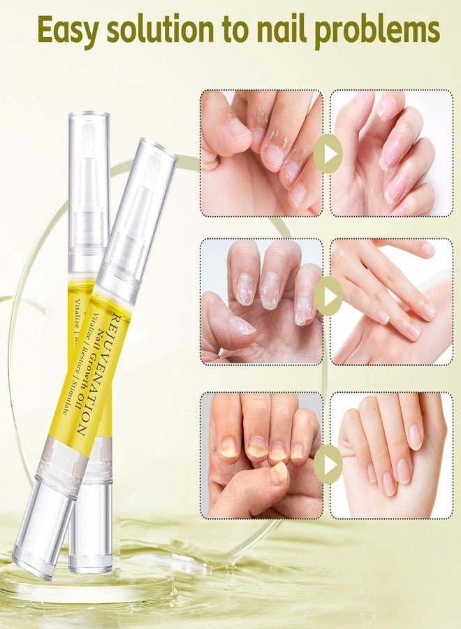 Grenben Rejuvenation Nail Growth Oil, Nail Oil for Growth and Strength Rejuvenation, Rejuvenation Nail Growth Serum for Nail Strengthener and Growth with Nails File (4PCS) - Image 3