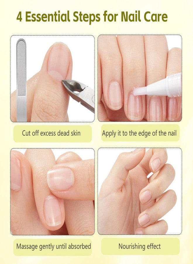 Grenben Rejuvenation Nail Growth Oil, Nail Oil for Growth and Strength Rejuvenation, Rejuvenation Nail Growth Serum for Nail Strengthener and Growth with Nails File (4PCS) - Image 4