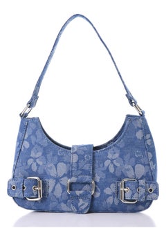 Decorative Multi-Belted Leather Shoulder Bag
