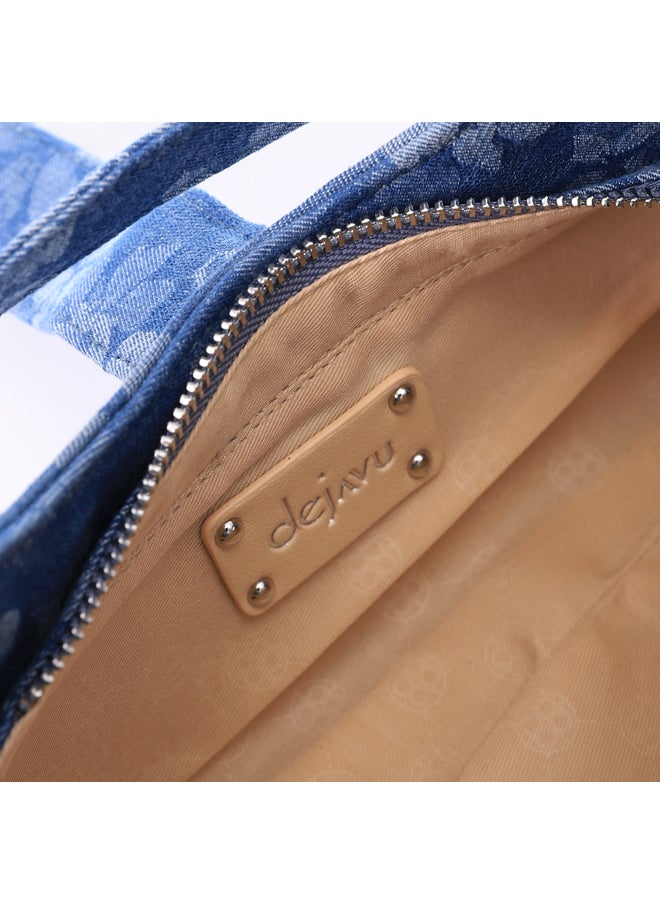 DejaVu - Decorative Multi-Belted Leather Shoulder Bag - Image 1