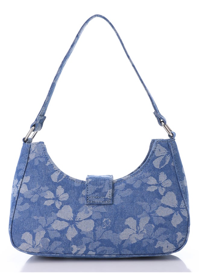 DejaVu - Decorative Multi-Belted Leather Shoulder Bag - Image 1