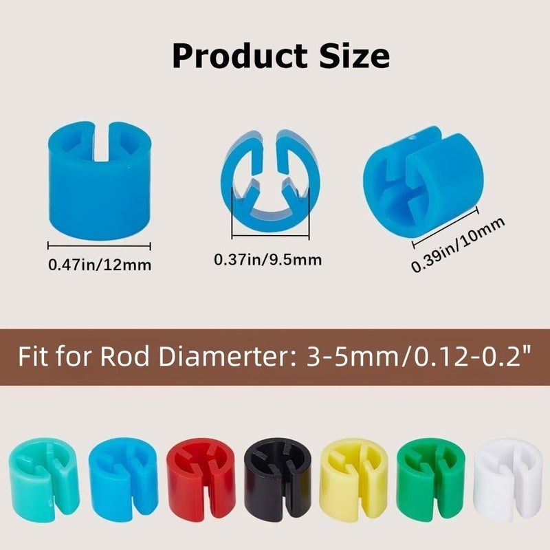 Apple Green 100pcs Color Coded Hanger Labels for 3.5mm Hangers - Image 2