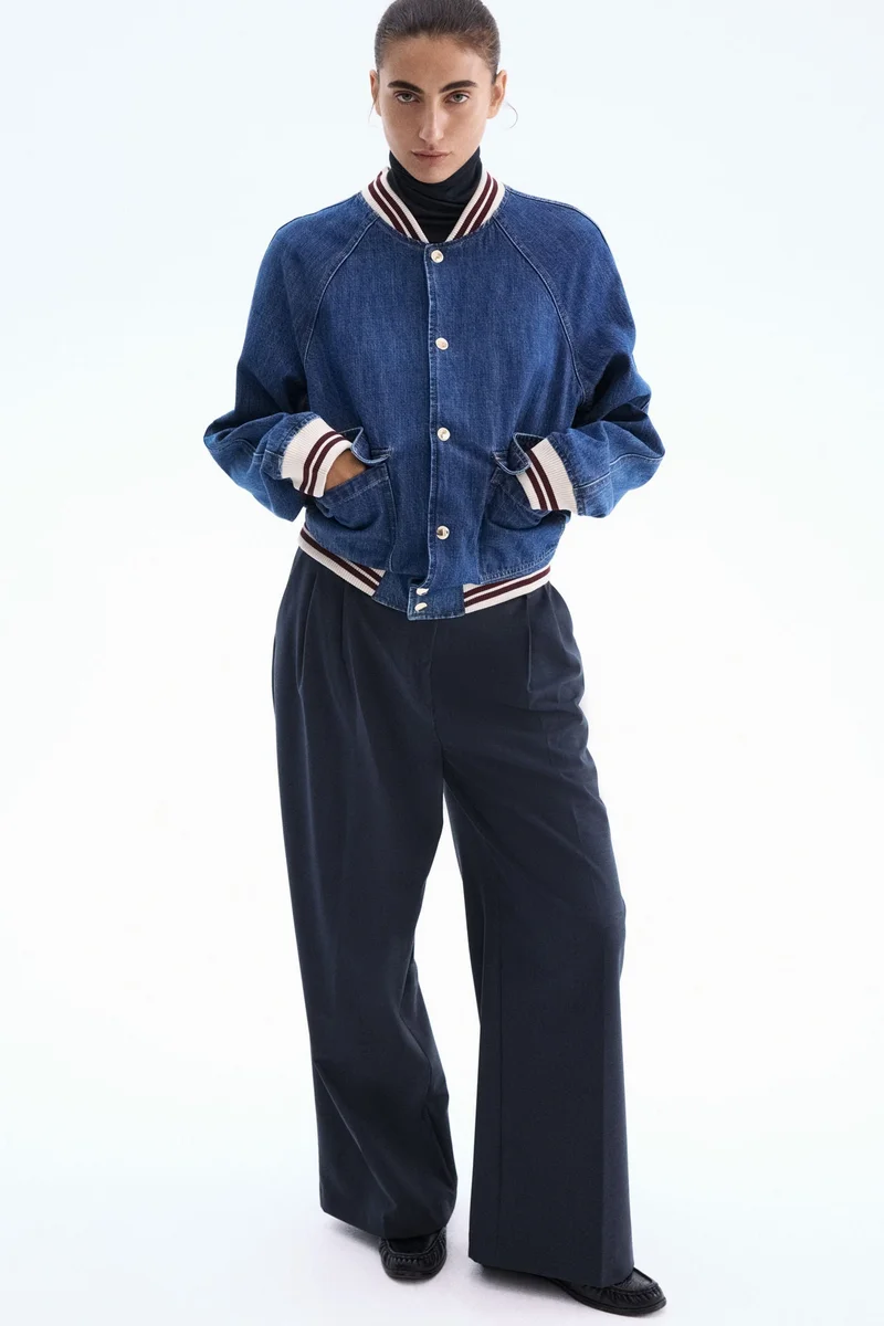 H&M Denim bomber jacket