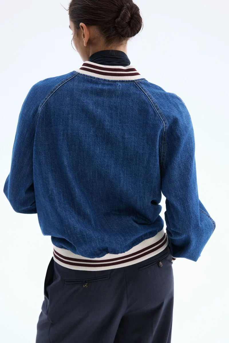 H&M Denim bomber jacket