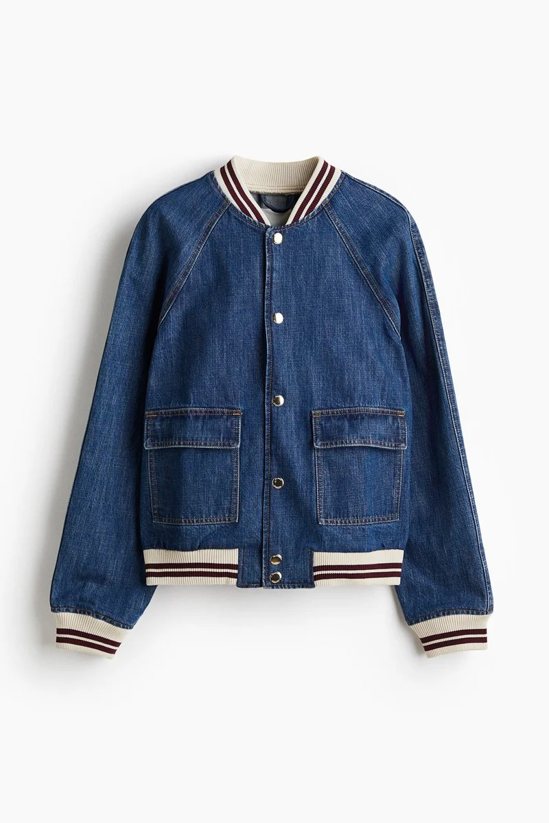 H&M Denim bomber jacket