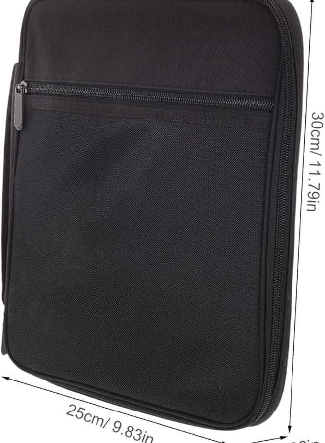 Smartwatch Band Storage Case Durable Polyester with Numbered Slots Black Travel Organizer - Image 3