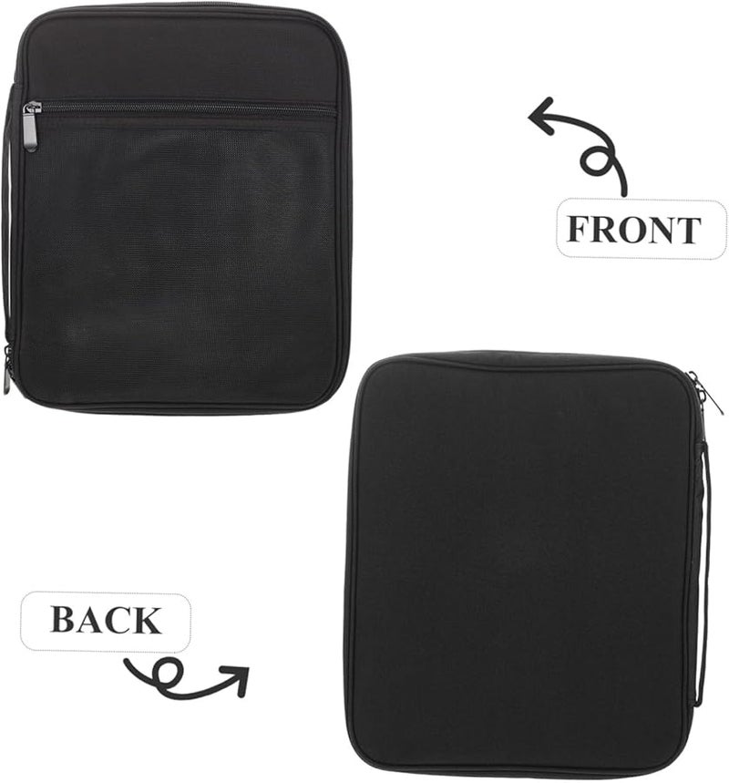 Smartwatch Band Storage Case Durable Polyester with Numbered Slots Black Travel Organizer - Image 4