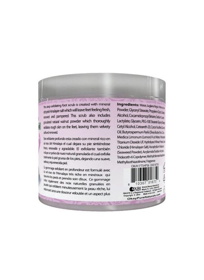 OKAY - Himalayan Pink Salt With Seaweed Foot Scrub 6 Ounce - Image 1