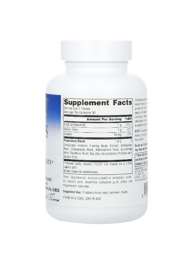 Planetary Herbals, Cordyceps Power, 800 mg, 60 Tablets (400 mg per Tablet) - Image 2