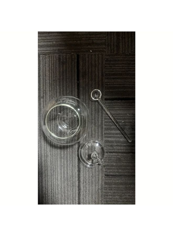 Clear Glass Jar With Lid And Spoon For Sugar Spices And Candy Storage - Image 5