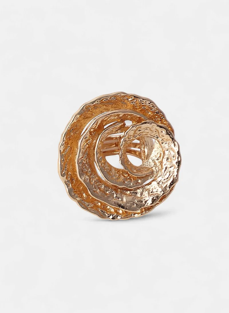 SOHI Rosa Statement Artificial Ring Jewellery