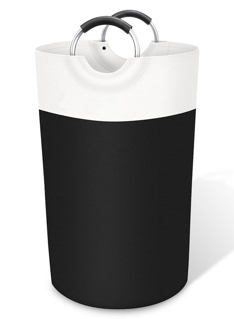 90L Laundry Basket Collapsible Slim with Aluminium Handles, Washing Laundry Hamper Bag Organizer Easy Storage for Dirt Clothes Clean Clothes Toys Bedroom Bathroom Kitchen