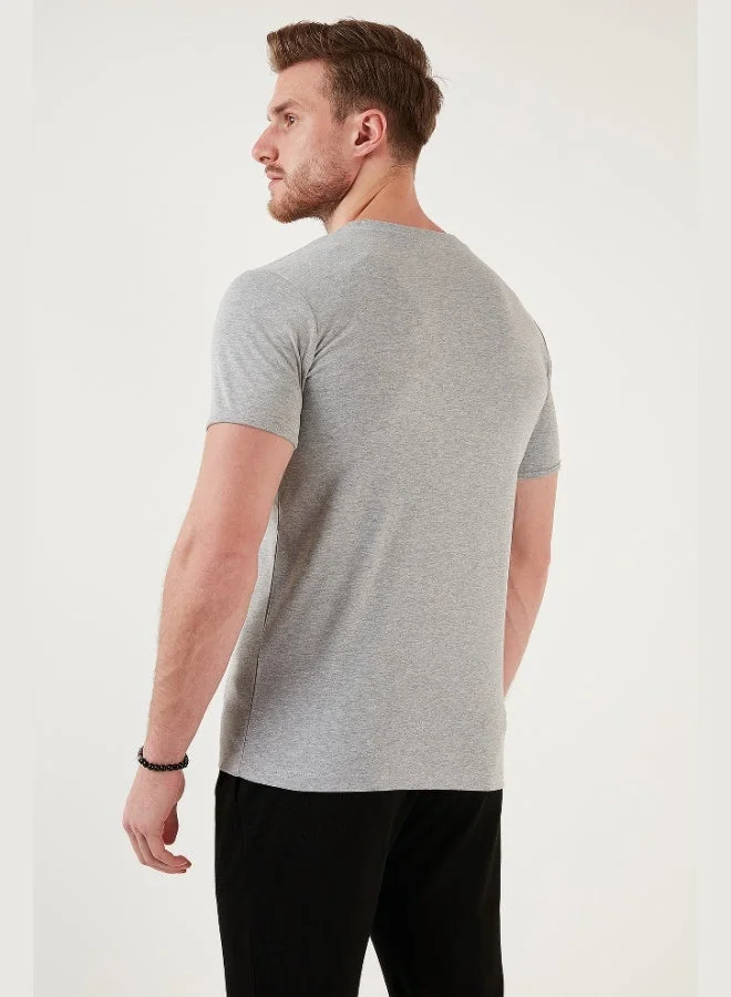 Buratti  Buratti 100% Cotton V Neck Slim Fit T Shirt Men's T SHIRT 5902122 for Men | Best Price UAE