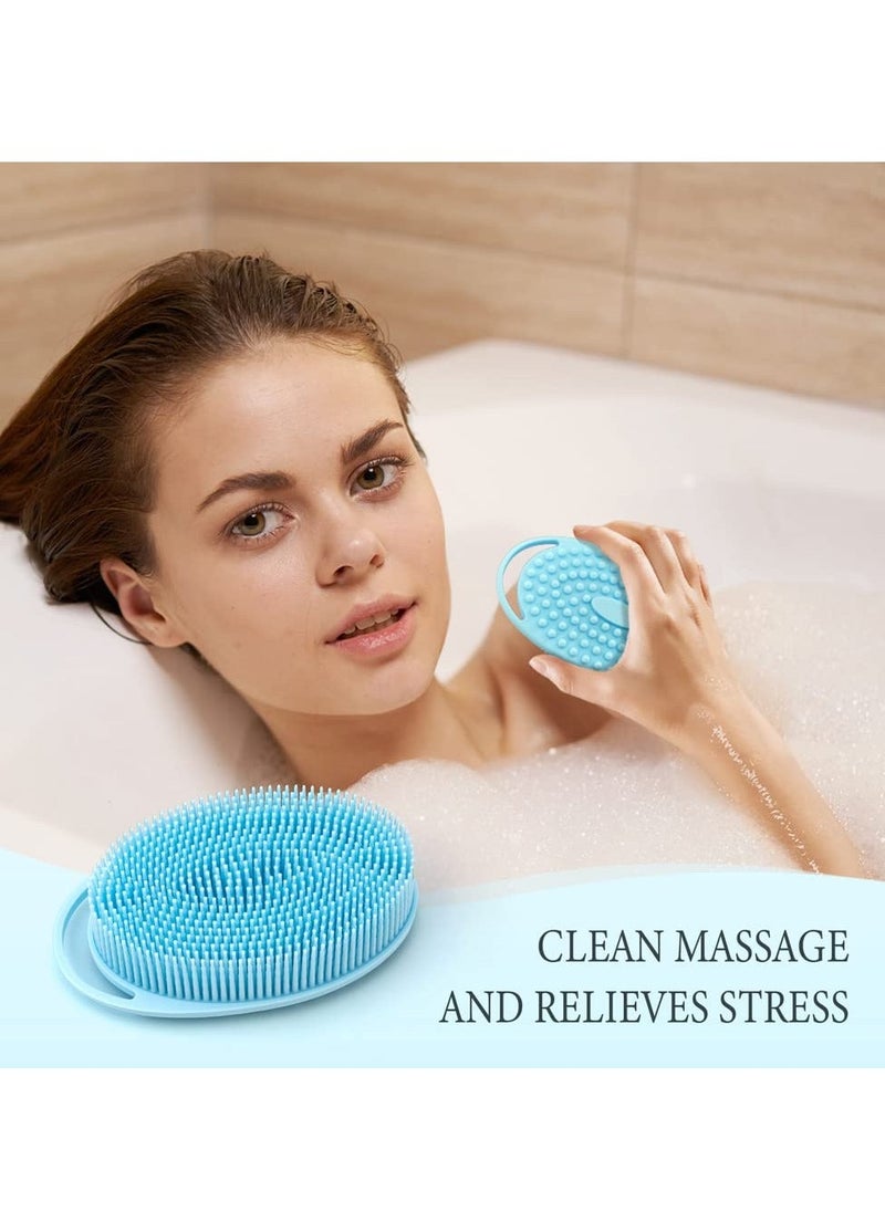 Generic - Silicone Body Scrubber, 3 Pack Exfoliating Body Scrubber for Use in Shower Lathers Well, Long Lasting, Soft Body Scrubber for Shower and Bath Skincare Routine - Image 1